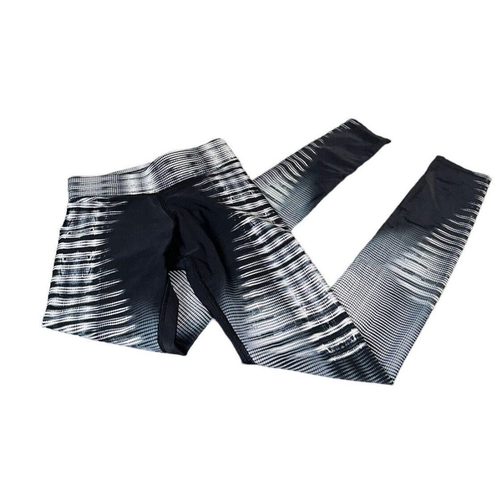 Human Performance Engineering Low Rise Ankle Leggings Size XXS Black White